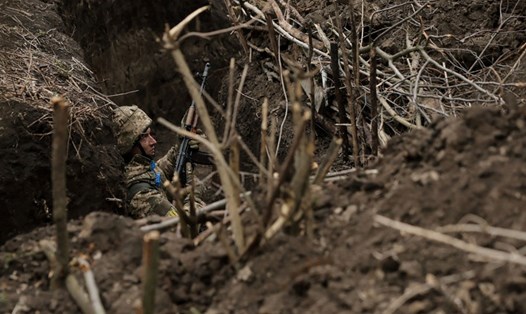 Binh sĩ Ukraina trên chiến trường. Ảnh: AFP