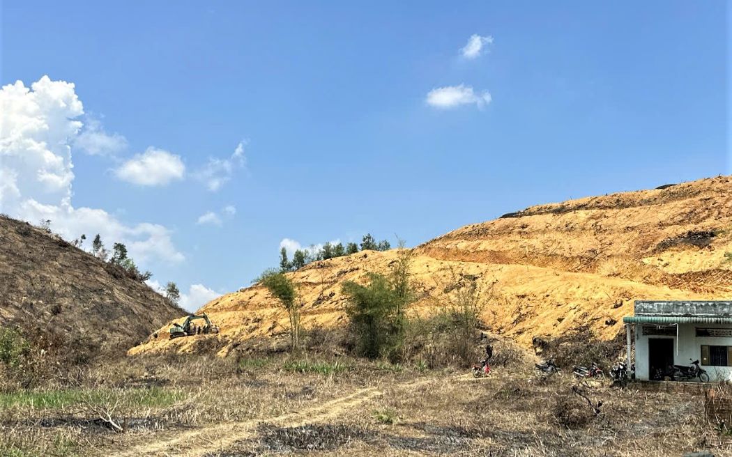 The scene of the incident that killed the man. Photo: Lam Hong