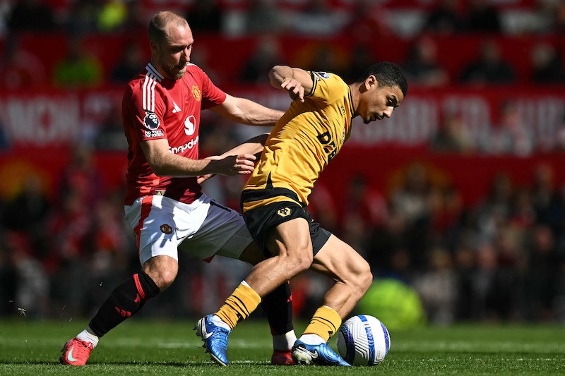 El United perdio 0-1 ante los Wolves. Imagen de AFP