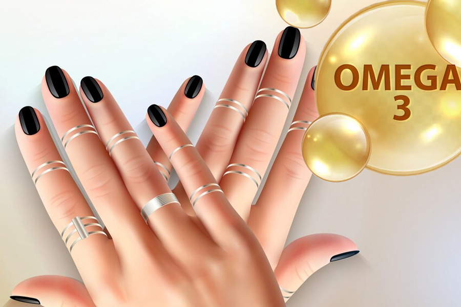 Benefits of omega-3 fatty acids for nails. Graphics: Thien Nhan