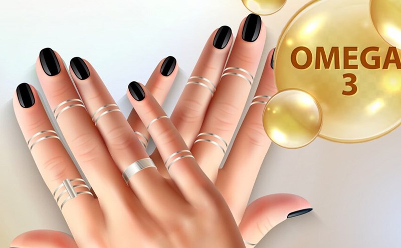 Benefits of omega-3 fatty acids for nails. Graphics: Thien Nhan