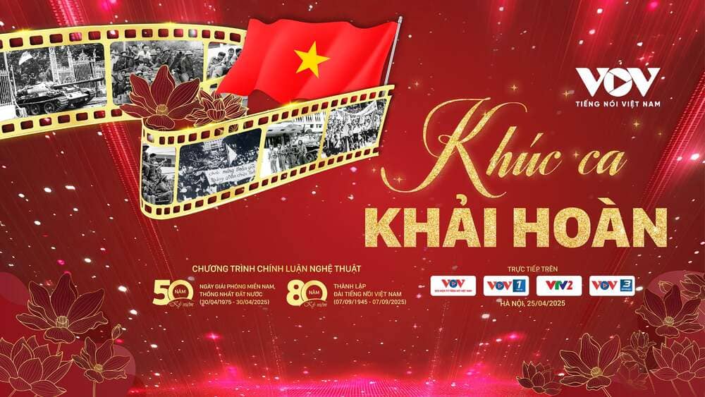 The program "Khai Thuong Ca" celebrates the 50th anniversary of the Liberation of the South and National Reunification Day. Photo: VOV