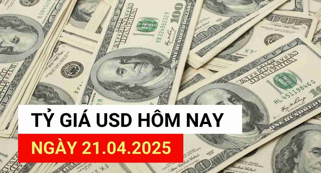 USD exchange rate today, April 21, 2025.