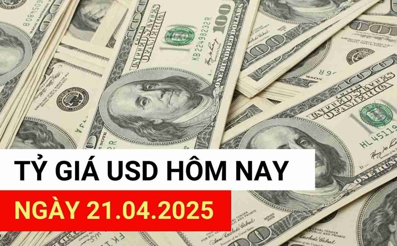 USD exchange rate today, April 21, 2025.