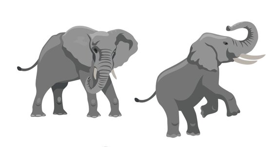 Como es el ejercicio de caminar como un elefante. Diseñado por Thuy Duong