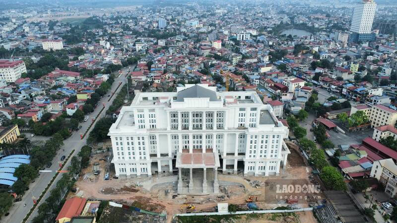 The project of the headquarters of the Thai Nguyen provincial agencies has been revealed. Photo: Lam Thanh