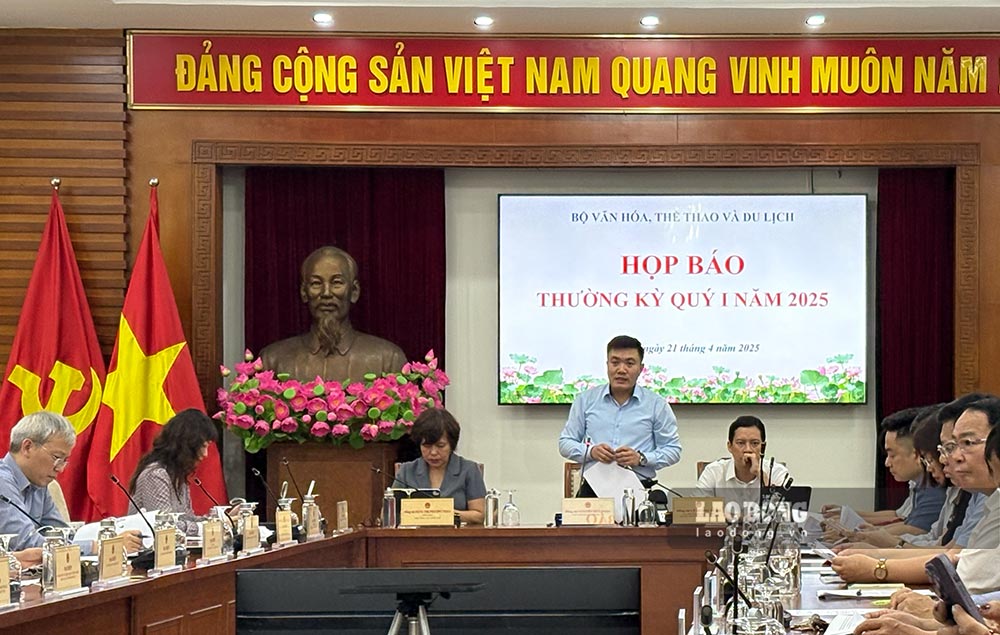 Bo VHTTDL thong tin ve hoat dong Quy I nam 2025. Anh: Y Yen 