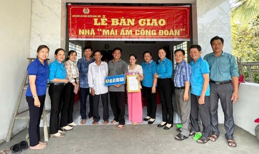 Mái ấm Công đoàn nơi giấc mơ an cư của đoàn viên thành hiện thực. Ảnh: LĐLĐ huyện Càng Long