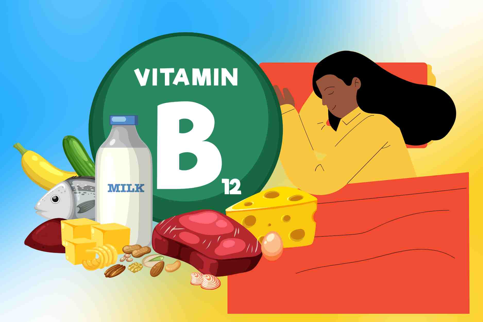 Vitamin B12 deficiency can silently disrupt your sleep. Graphics: Dinh Dinh