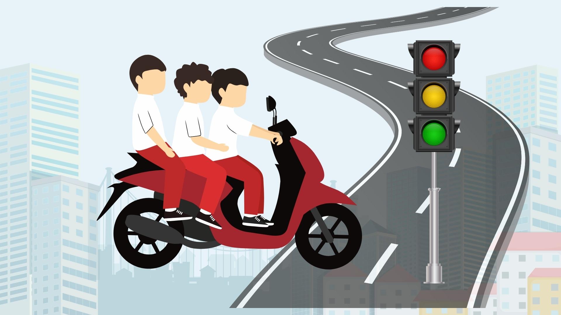The latest fine for carrying more people than the prescribed number on a motorbike. Graphics: Phuong Anh