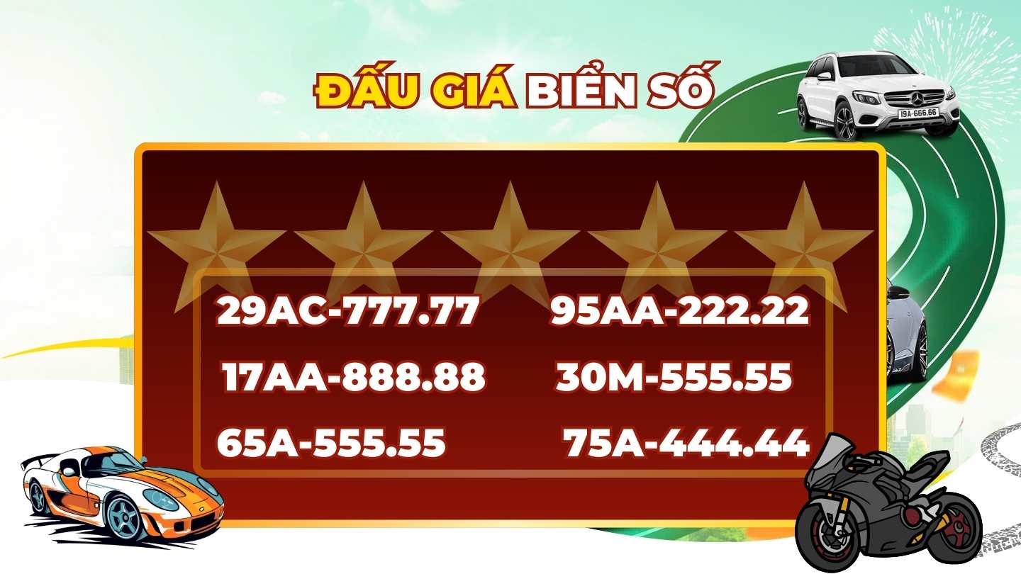 Revealing super-huge license plates in the April 22 auction