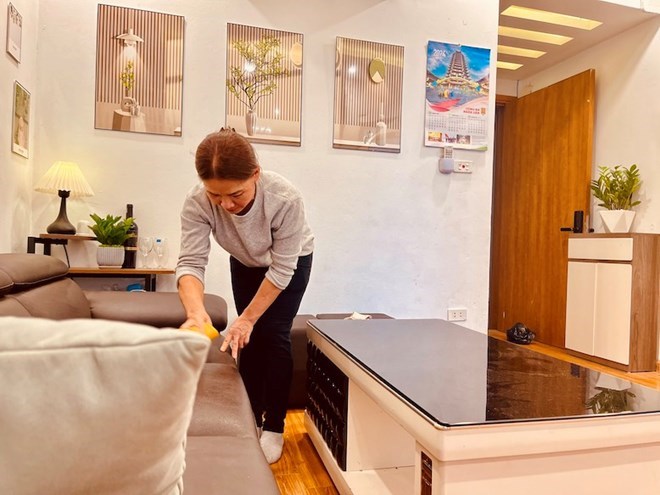 Housewives should clean and organize each area systematically to bring optimal results. Photo: Le Hoa