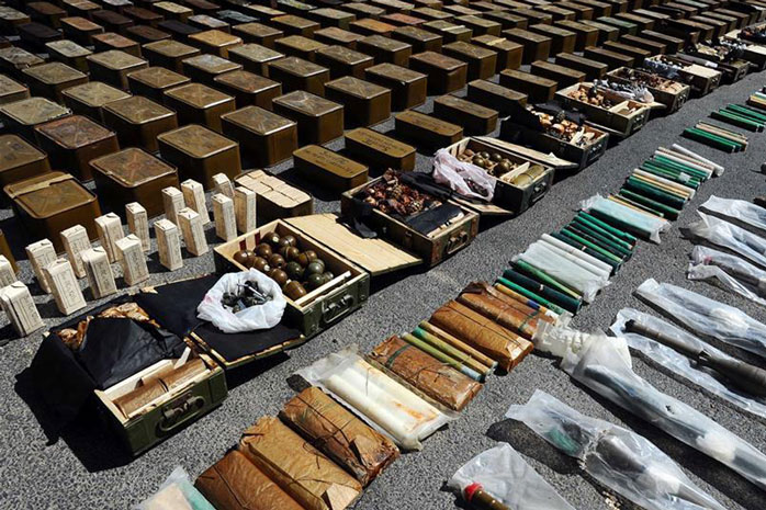 Arms left on the battlefield in Ukraine could become targets of international smuggling crimes. Photo: Xinhua