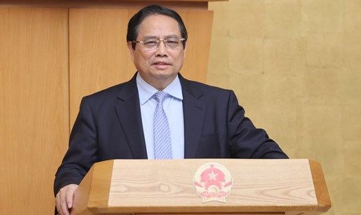 Ủy viên Bộ Chính trị, Thủ tướng Chính phủ Phạm Minh Chính  yêu cầu thống kê danh sách các bộ trưởng, thủ trưởng cơ quan Trung ương, Chủ tịch UBND cấp tỉnh không hoàn thành giải ngân đầu tư công năm 2024. Ảnh: VGP