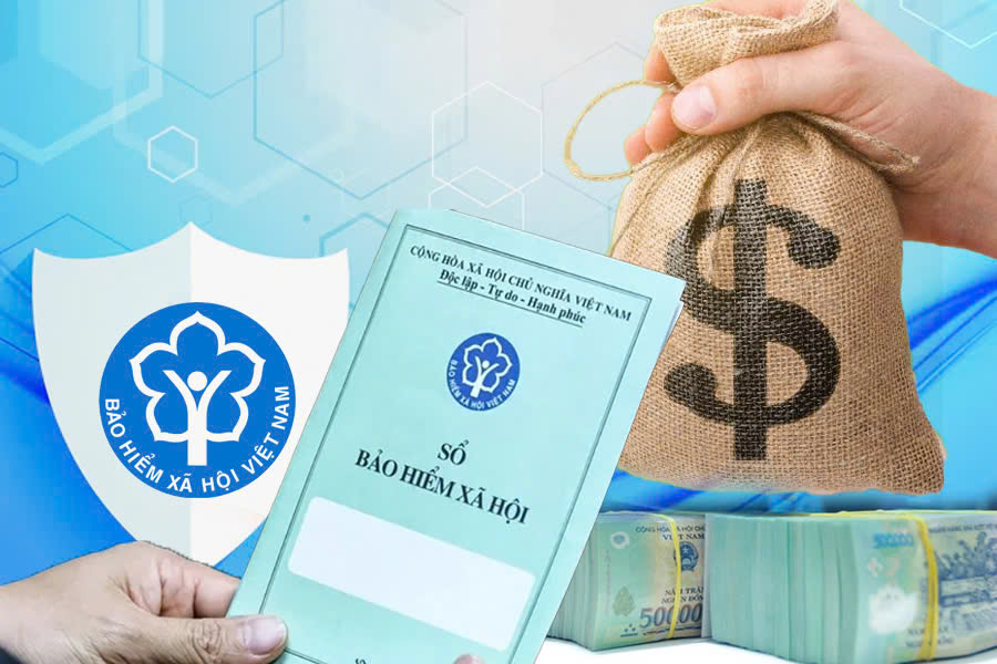 Binh Duong and Ho Chi Minh City are bustling with services of mortgaging and purchasing social insurance books. Graphics: TG