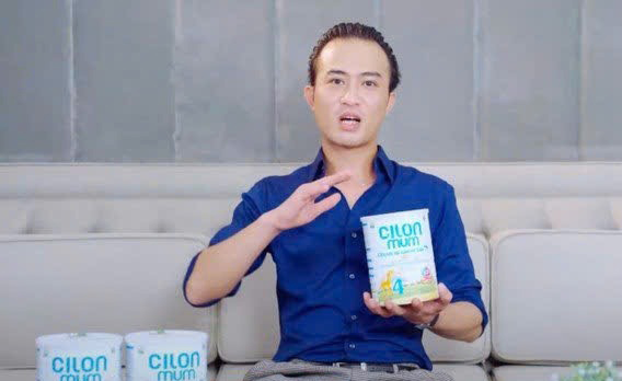 Dien vien Doan Quoc Dam xin loi vi quang cao cho sua Cilonmum - san pham lien quan den duong day san xuat hang tram loai sua gia. Anh cat tu video