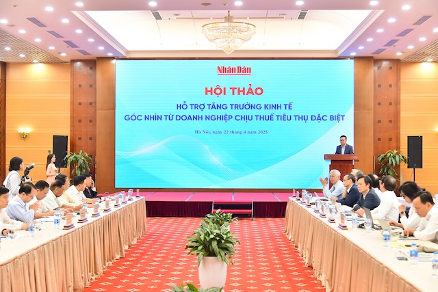 Overview of the Workshop "Supporting economic growth - Viewpoint from businesses subject to special consumption tax". Photo: Organizing Committee