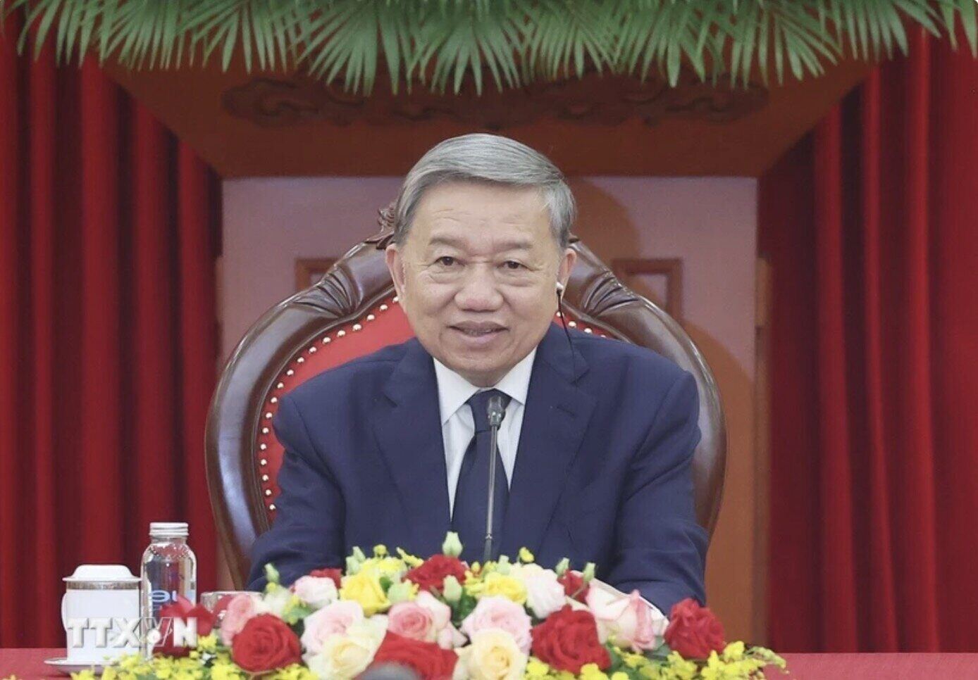 General Secretary To Lam held a phone call with President of the African National Congress (ANC), President of the South African Republic Cyril Ramaphosa. Photo: VNA