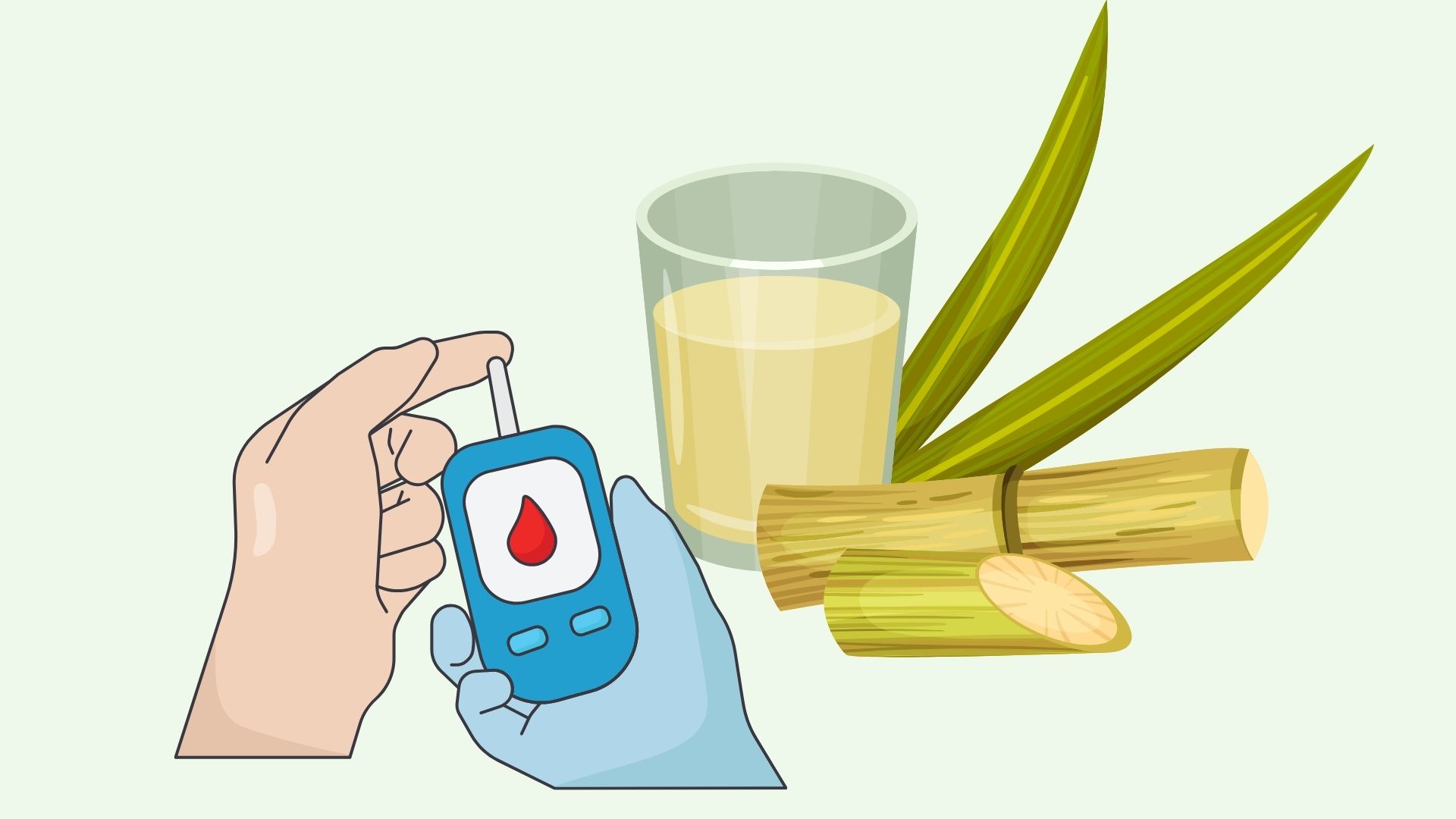 How to drink sugarcane juice does not increase blood sugar. Graphics: Linh Dan