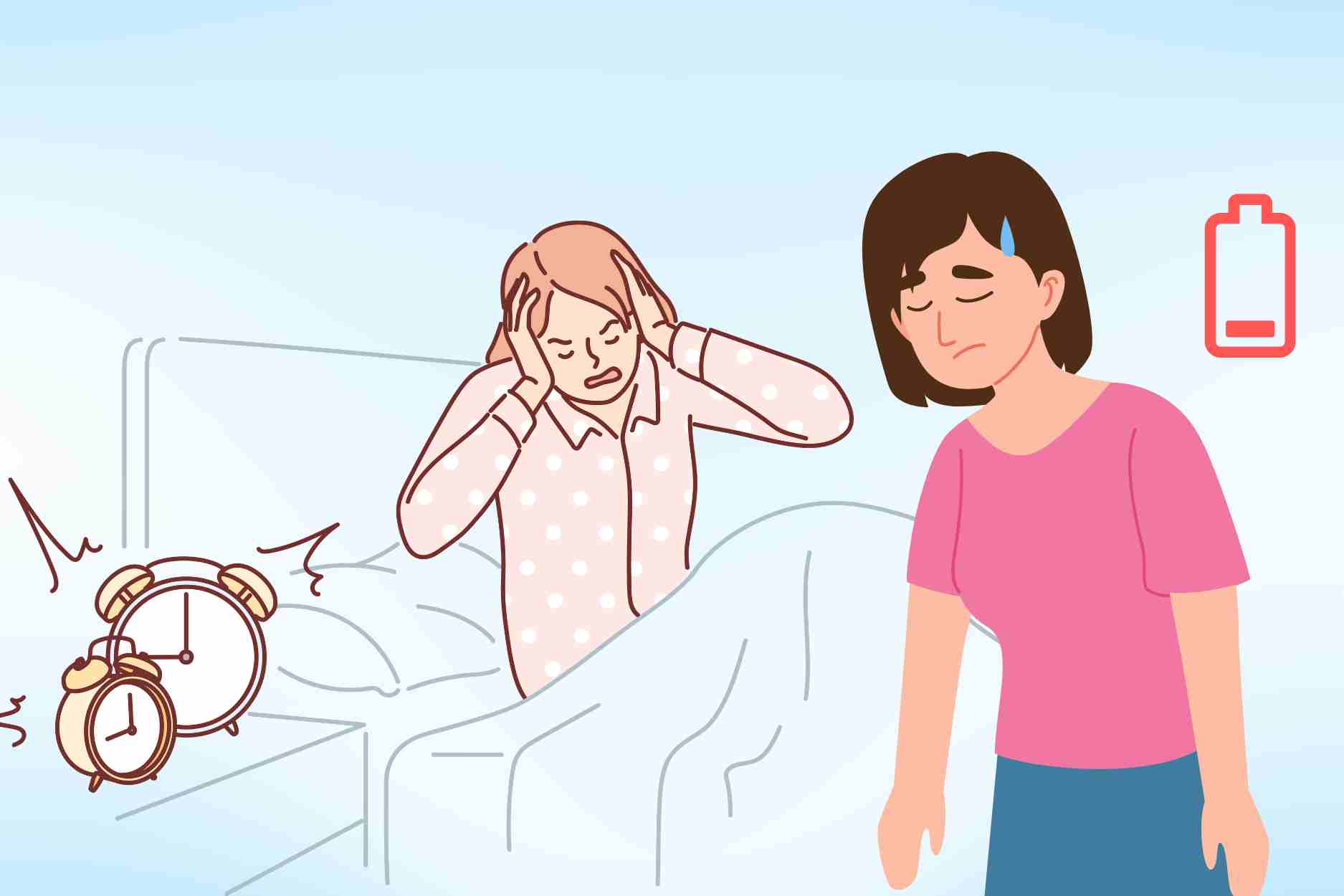 3 reasons why you often wake up feeling tired. Graphics: Dinh Dinh