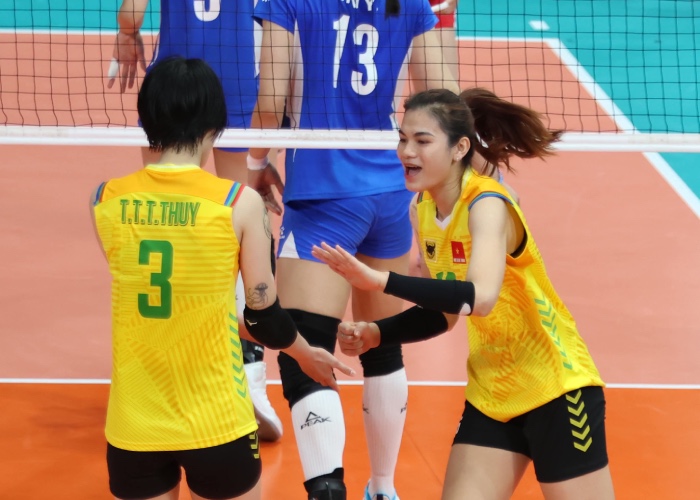 Vi Thi Nhu Quynh played well at the 2025 Asian Women's Club Cup with VTV Binh Dien Long An. Photo: AVC