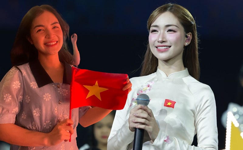 Singer Hoa Minzy's sister attended the program "Hen uoc Bac - Nam". Photo: Hoang Hue/Hai Nguyen
