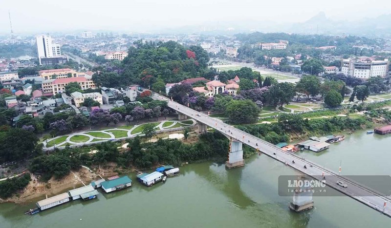 Trung tam TP Tuyen Quang hien nay. Anh: Lam Thanh