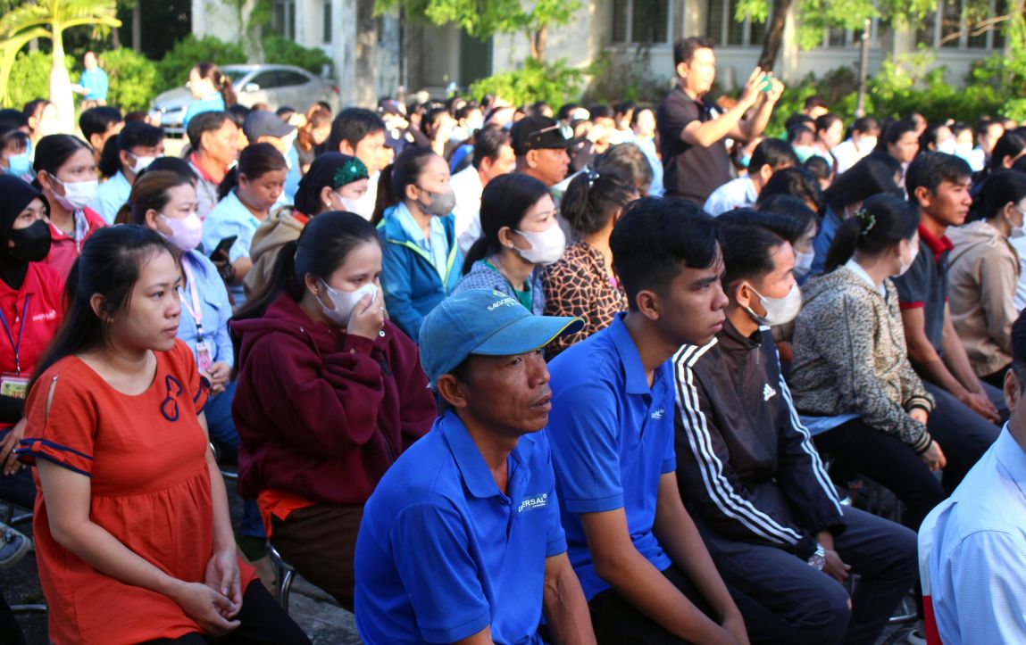 Doan vien, cong nhan, lao dong tham du su kien Thang Cong nhan nam 2025. Anh: Lam Dien