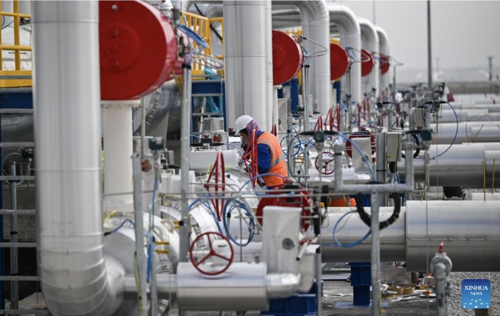  TurkStream la du an nang luong chien luoc cho ca Nga va Tho Nhi Ky, dac biet la khi Ankara dat muc tieu tro thanh trung tam nang luong khu vuc. Anh minh hoa: Xinhua 