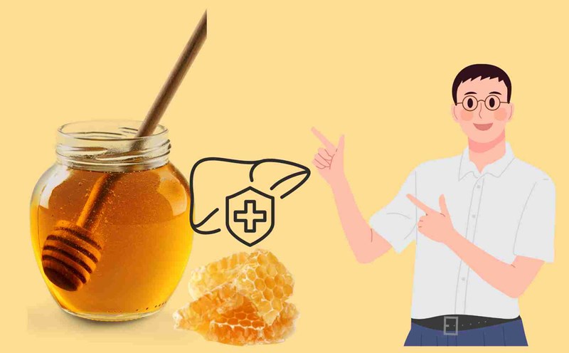 Honey is good for the liver in men. Graphics: Ha May