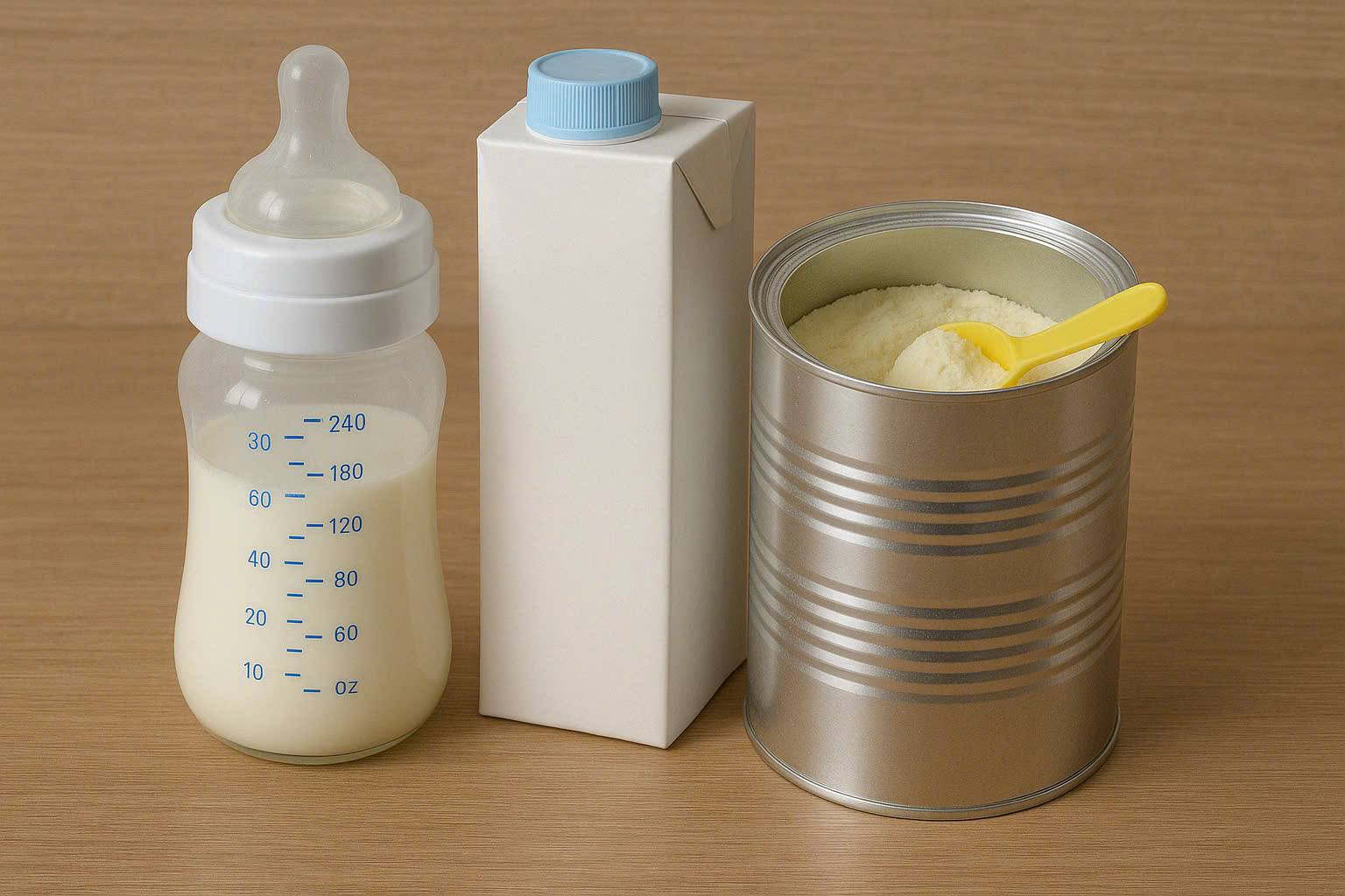 Counterfeit milk is causing many families to panic and worry. Illustrative photo: AI