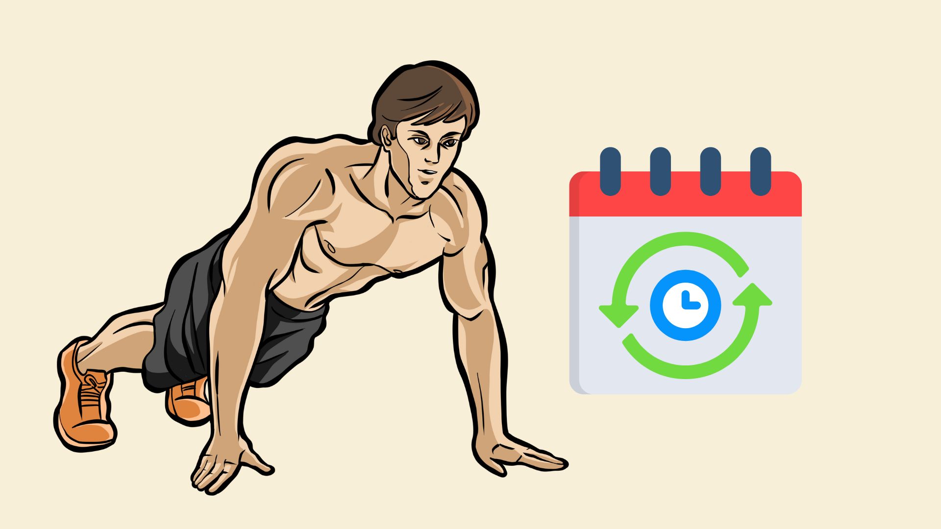 La resistencia al empuje mejora la resistencia muscular. El dibujo: