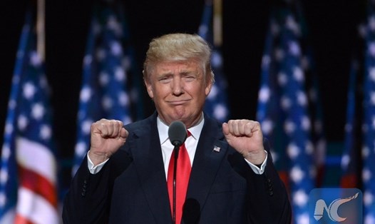 Tổng thống Mỹ Donald Trump cho biết, Nga đã đồng ý thỏa thuận để chấm dứt xung đột ở Ukraina. Ảnh: Xinhua