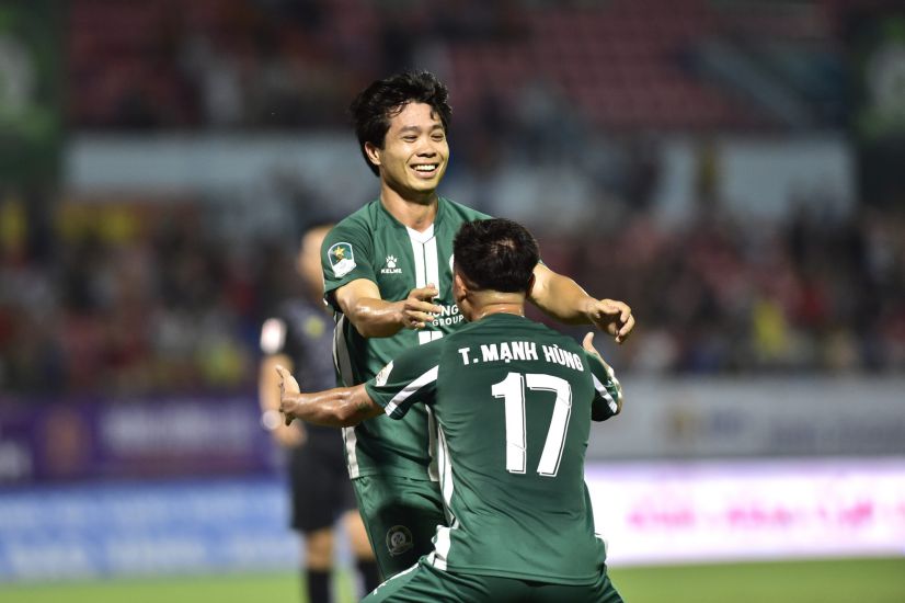 Cong Phuong was not successful in Japan before returning to Binh Phuoc Club in the National First Division. Photo: VPF