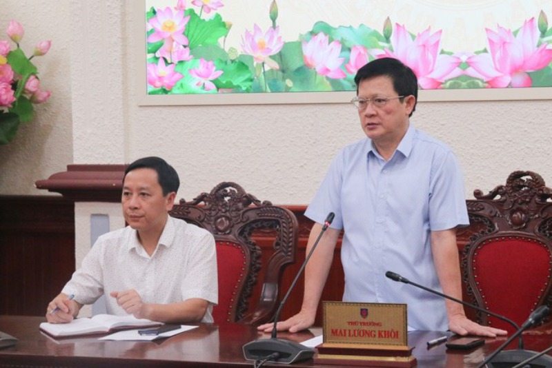 Deputy Minister of Justice Mai Luong Khoi requested a comprehensive assessment of the current status of real estate facilities in the Justice sector. Photo: Ministry of Justice