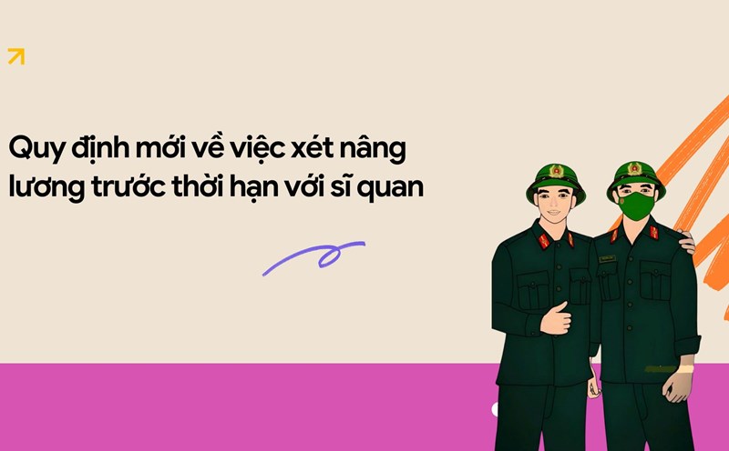 New regulations on considering early salary increase for officers