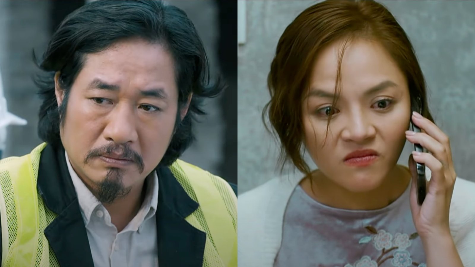 Meritorious Artist Bui Nhu Lai and actress Thu Quynh. Photo: VFC