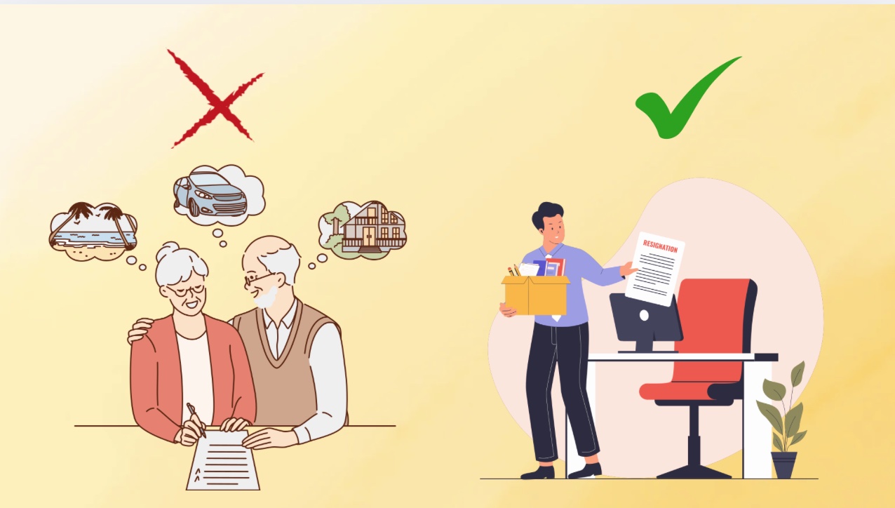 La pension de los funcionarios que no tienen derecho a jubilacion anticipada, se retiran.