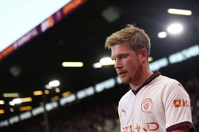 De Bruyne van chua chot ben do sau khi roi Man City. Anh: AFP