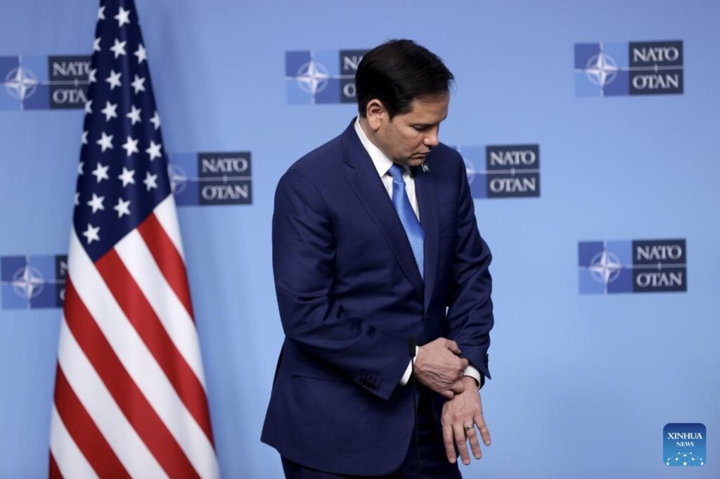 El secretario de Estado de los Estados Unidos, Rubio, fue uno de los que se opuso a la propuesta de eliminar las sanciones a Nord Stream 2, segun Politico. Imagen de la agencia Xinhua
