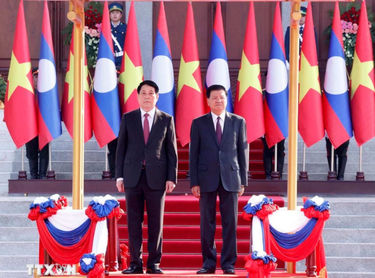 El Secretario General, el Presidente de Laos Thongloun Sisoulith recibe al Ministro de Politica, el Presidente de Laos Luong Cuong. Imagen de la pagina web de la organizacion