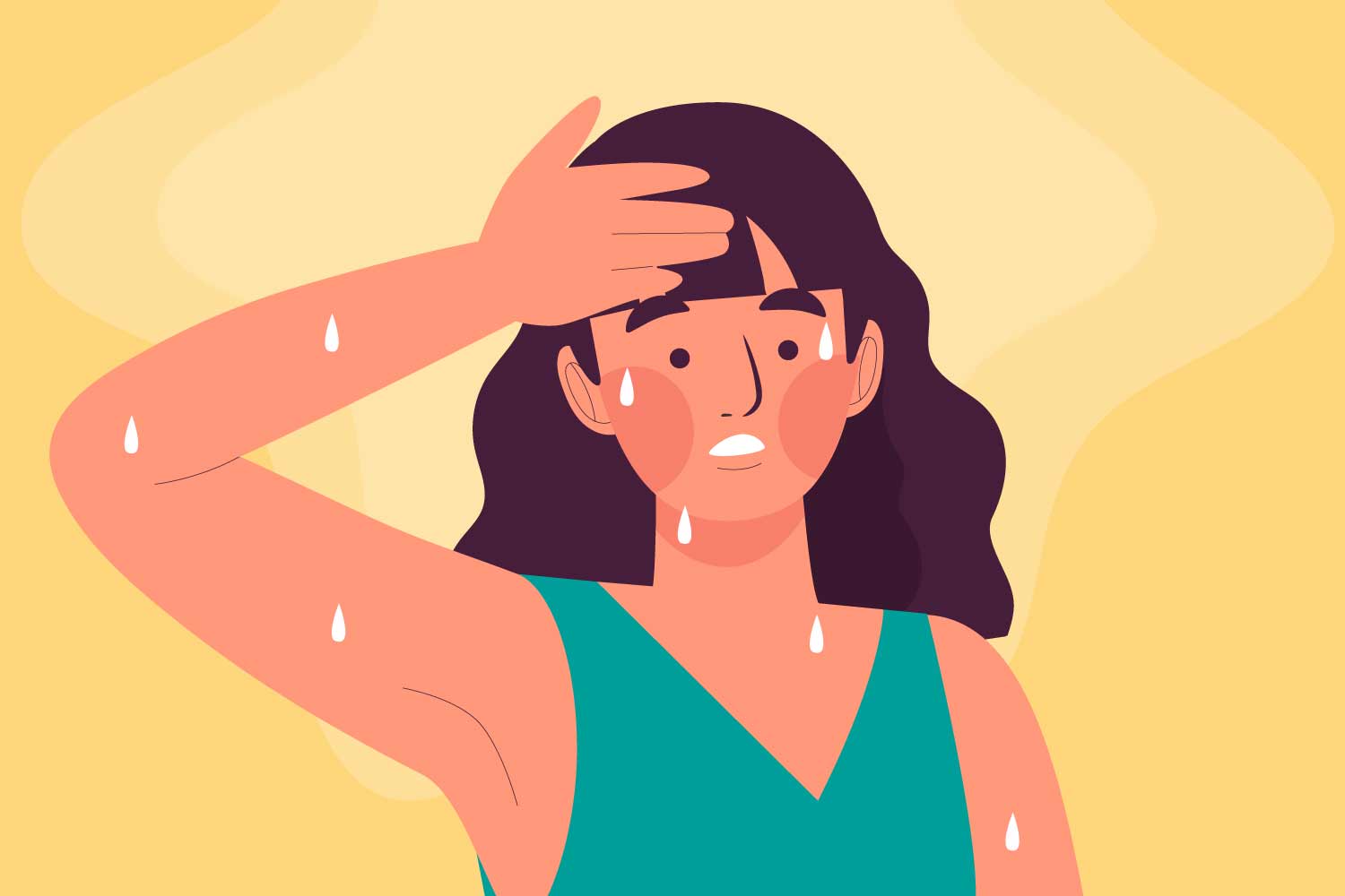 La sudoracion mejora la salud reproductiva. El dibujo de la Virgen