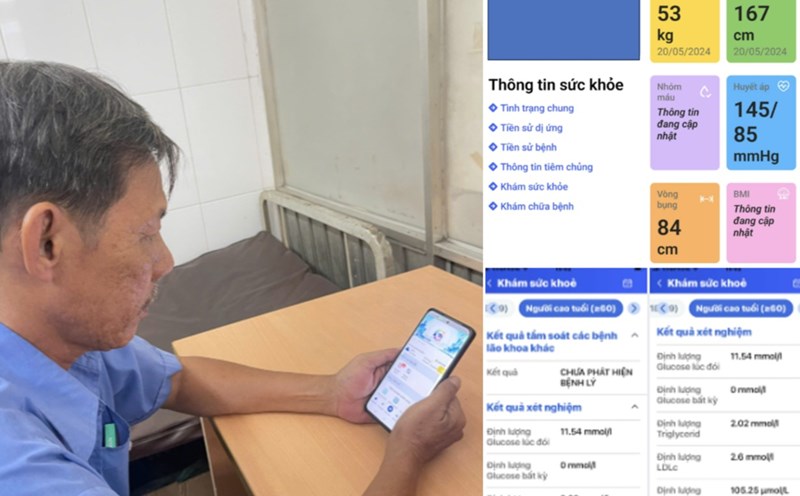 City residents can easily access to track health status information on their smartphones. Photo: Provided by the Ho Chi Minh City Department of Health