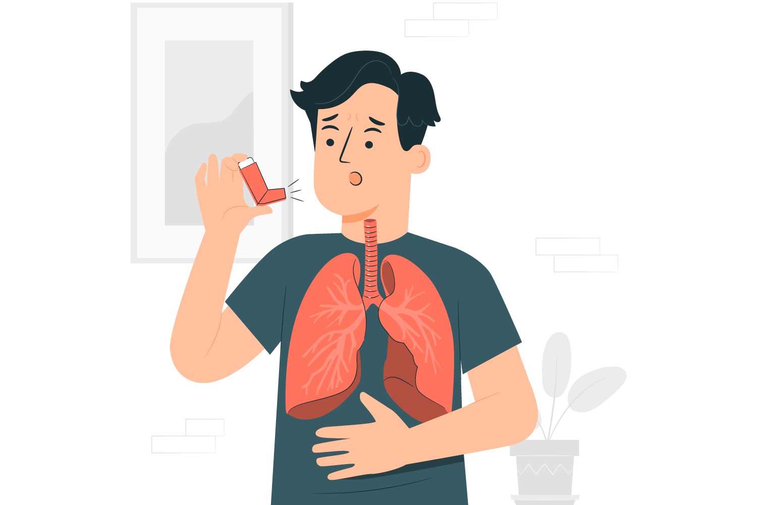 La asma no solo afecta a los pulmones sino que tambien aumenta el riesgo de sufrir un accidente cerebrovascular debido a la inflamacion cronica que se produce en el cuerpo. El dibujo de la Virgen