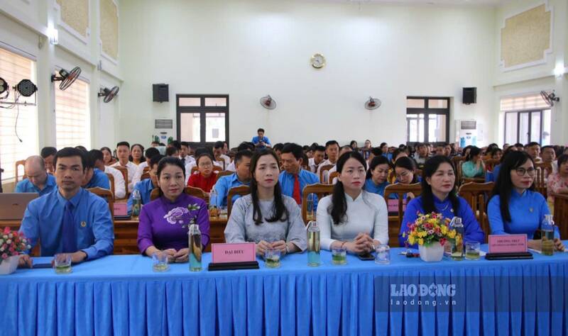 Các đại biểu tham dự Lễ phát động Tháng Công nhân năm 2025. Ảnh: Lam Thanh