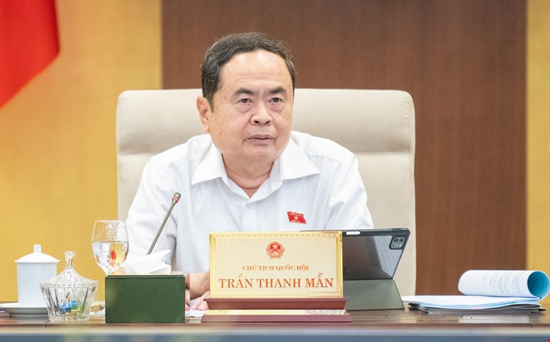 Se espera que el miembro del Politburo, presidente de la Asamblea Nacional, Tran Thanh, sea el presidente del borrador del Comite para enmendar y complementar una serie de articulos de la Constitucion de 2013. Foto: Quochoi.vn