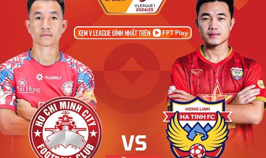 TPHCM gặp Hồng Lĩnh Hà Tĩnh tại vòng 20 V.League. Ảnh: FPT Play