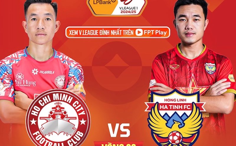 Ho Chi Minh City meets Hong Linh Ha Tinh in round 20 of V.League. Photo: FPT Play