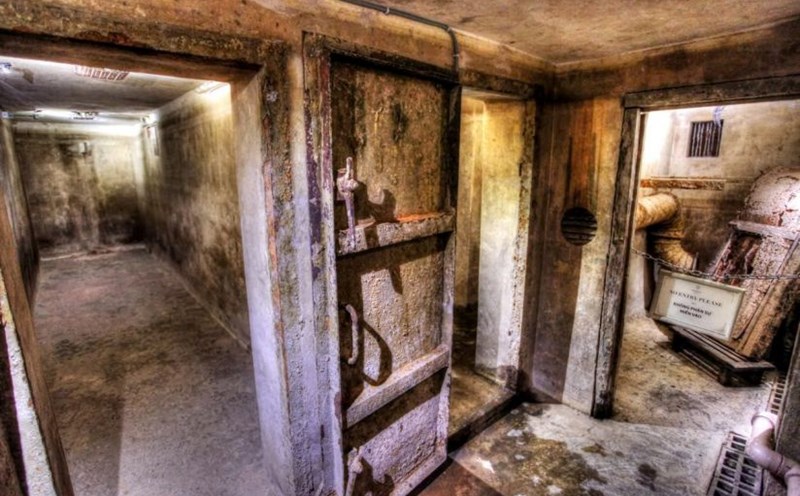 The bomb shelter is located under the Sofitel Legend Metropole Hanoi hotel. Photo: Huyen Chi
