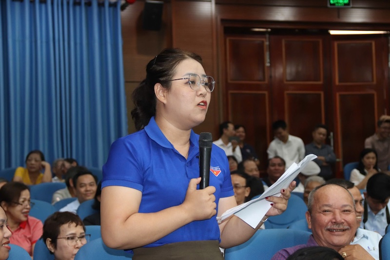 Ms. Nguyen Thi Ai Ly - voter of Hoa Minh ward, Lien Chieu district (Da Nang city). Photo: Nguyen Linh